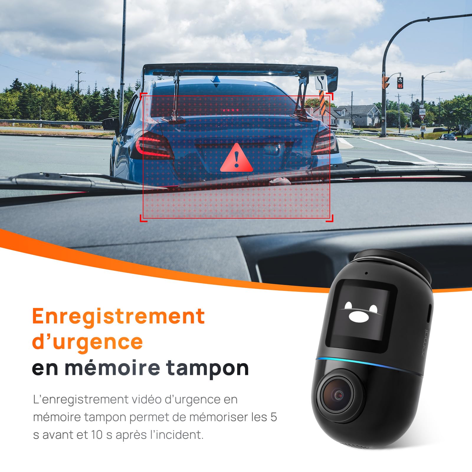 70mai Dash Cam Omni, rotação de 360°, excelente visão noturna